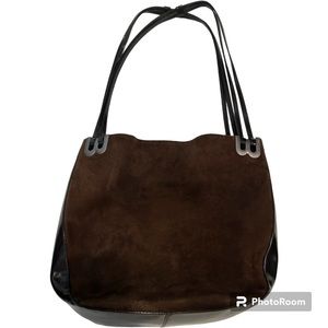 Bally Hobo suede shoulder bag brown